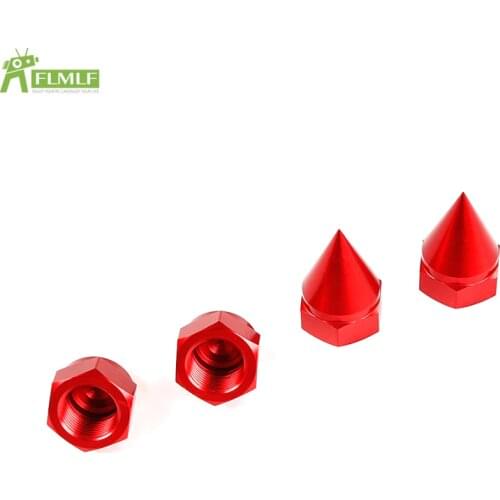 Alloy CNC Sharp Thorn Vertebral Locking Dust Proof Wheel Nut Cap for 1/5 Losi 5ive T ROFUN ROVAN LT KMX2 Rc Car Toys Game Parts