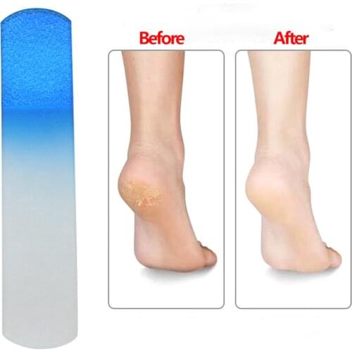 Glass Foot File - Crystal Foot File Callus Remover, Pedicure Rasp, Hard Skin Remover Tool for Smooth Hands and Feet with Nano