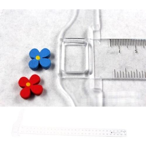 30cm 12'' Plastic Metric T Square Double Side Ruler Tool Measurement Measuring