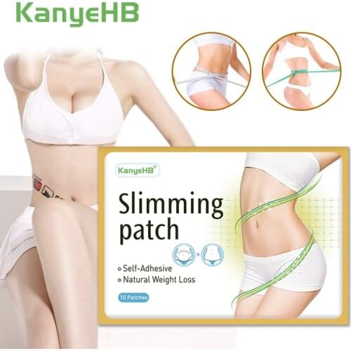 10pcs/bag Quick Slimming Patch Belly Slim Patch Abdomen Slimming Anti-cellulite Fat Burning Navel Stick Weight Loss Slimer Tool