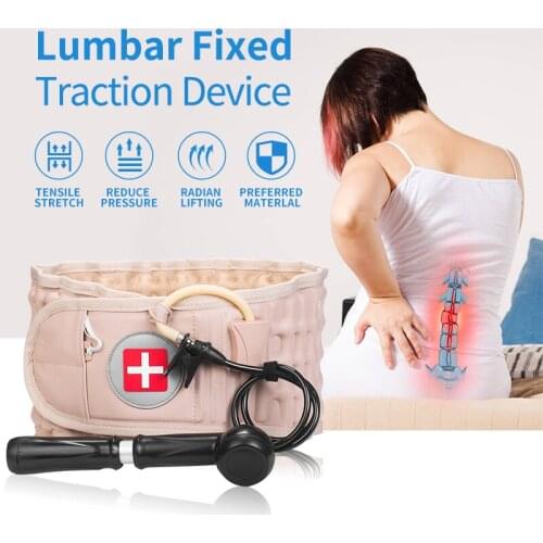 Spinal lumbar Support Back Relief Belt Air Traction Waist Protector Belt Back Decompression Waist Belt Inflatable Traction Belt
