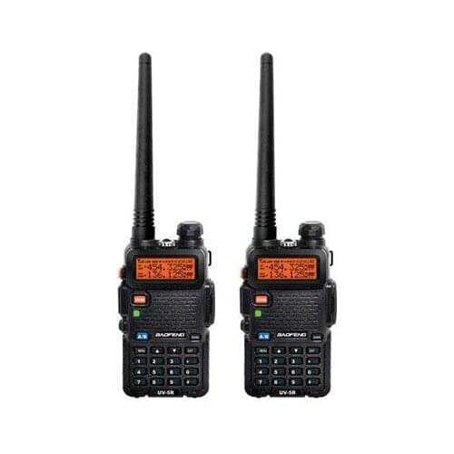 2pcs Baofeng UV5R Walkie Talkie Pofung UV-5R 5W FM Radio 128CH VHF+UHF VOX Dual Band Handheld Two way radio for car