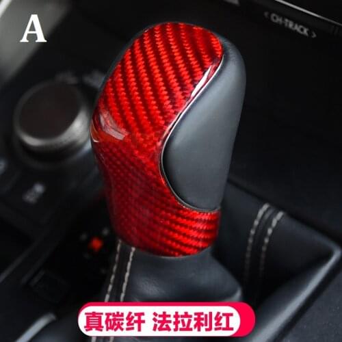 Fit for lexus NX200300 300h ES200250 RX300 450hI carbon fiber shift knob gear lever gear head handball