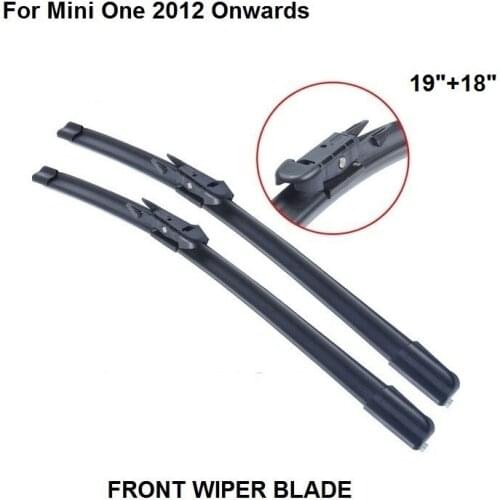 Wiper Blade For Mini One 2012 onwards 19"+18" Car Accessories For Auto Cars Rubber Windscreen Windshield Blade
