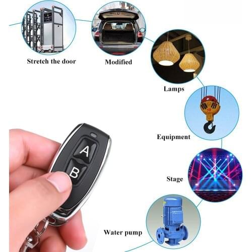Universal Wireless 433Mhz Switch Keychain Remote Controller DC12V 1CH relay Receiver Module RF Transmitter for car /door /lamps