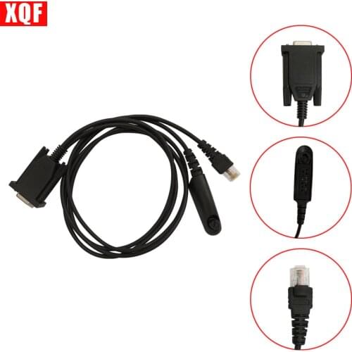 XQF 10PCS 2in1 Programming Cable for Motorola CM300 GM300 M100 HT1250 HT750 GP328 GM3188 Two Way Radio
