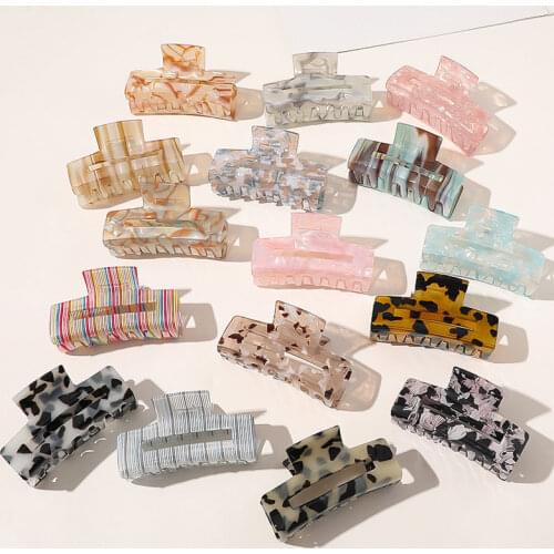 2020 New Claw Clip for Women Tough Black Plastic Hair Claw Large Size Hair Clamps Claw Clip Crab for Hair Accessories for Hair