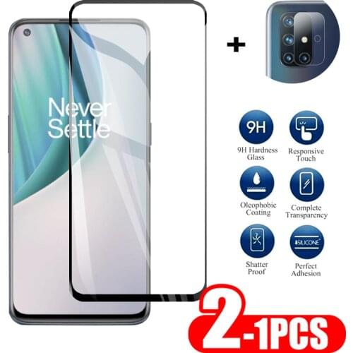 1-2PCS For Oneplus Nord N10 5G Tempered Glass Screen + Camera Protector On For oneplus nord n10 5g Protector Screen Lens Glass