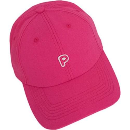 2021 new style joker solid color letter p embroidery cotton Casquette Baseball Cap Adjustable Snapback Hats for men and women 62