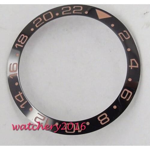 38mm Ceramic Bezel Insert Kit Automatic Mens Watch Case Wristwatch Part