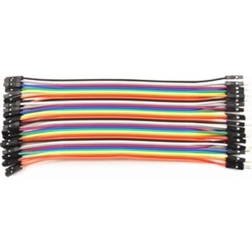 40PCS/LOT 15CM Dupont Wire Color Jumper Cable 2.54mm 1P-1P male to male,male to female, female to female