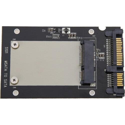 K1KF 2.5" SATA III to 3050 miniSATA Adaptor Card mSATA to 2.5inch SATA 3.0 Adapter Converter 7mm SSD with HDD Box