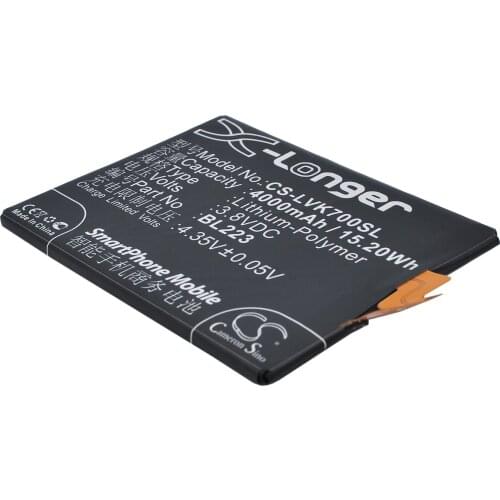 CS 4000mAh / 15.20Wh battery for Lenovo K7, K920, VIBE Z2 Pro BL223