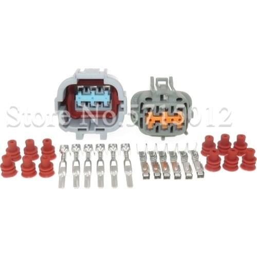 6 Hole 6185-1175 PB291-06127 PB291-06127 Automotive Electrical Headlight Socket Light Lamp Connector For Nissan Teana