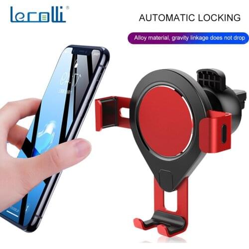Car Gravity Mobile Phone Bracket Car Outlet Bracket Gravity Metal Car Bracket Multi-Function Navigation Gravity Bracket
