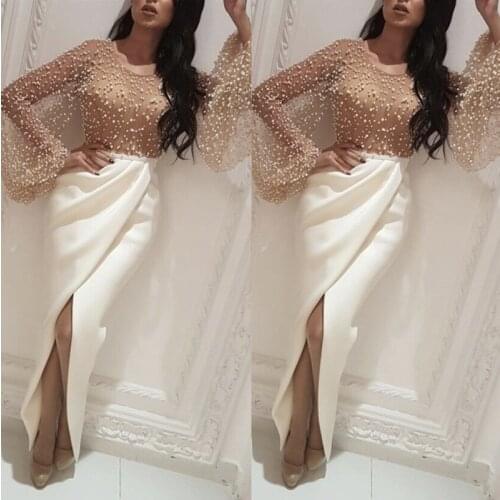 Ever Pretty Dress Elegant 2021 Evening Dress Bride Gown Lace&Sequins Robe de soir Suitable for Parties Plus Size Woman dresses