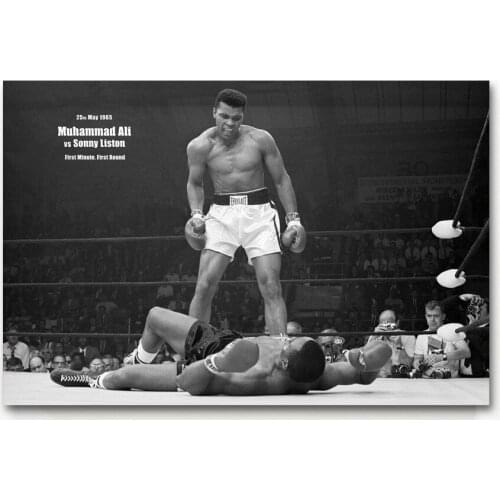 Decorative paintings Muhammad Ali boxing Sports Wall Art Posters and Prints Canvas Art For Home Decor