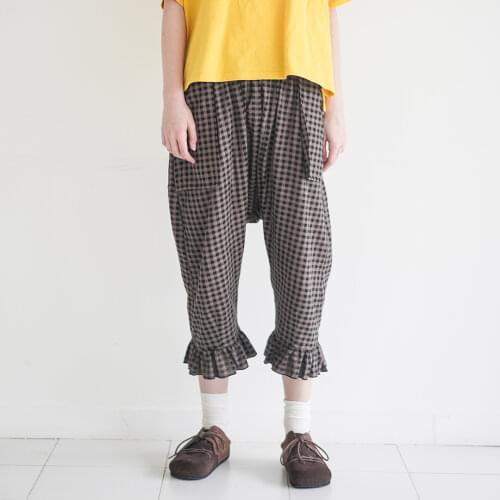 Женские брюки в клетку Imakokoni China At AliExpress