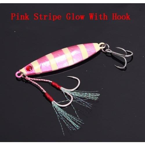 1pcs 15g 20g 30g 40g Artificial Bait Wobbler Swimbait With Assist Luminous Fish JIg Peche Pesca Slow JIgging Fishing Lure