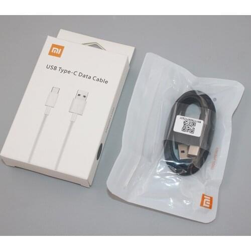 Original Xiaomi Mi USB Type C Cable 100CM USB 3.1 Fast Charger Data Line For Mi 8 9 se Note 10 CC9 Pro A3 Lite Redmi Note 9s K30