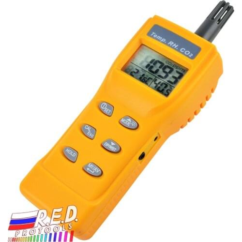Indoor Air Quality 9999ppm Digital Carbon Dioxide Temperature Humidity NDIR Sensor IAQ CO2 WB DP Monitor Tester