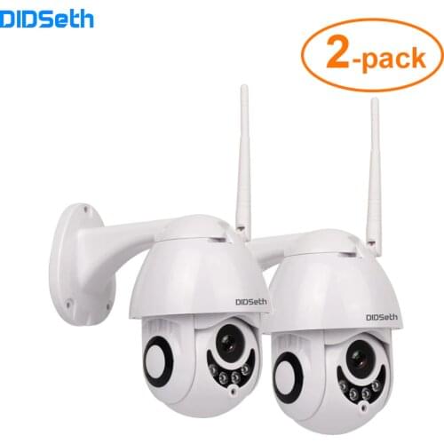 DIDSeth 2pcs WIFI Camera Outdoo PT IP Camera 1080p Wi-fi Dome CCTV Security Cameras IP Camera 2MP IR Home Surveilance