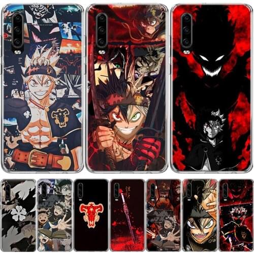 Manga Anime Black Clover Phone Case For Huawei Mate 30 20 10 P40 P30 P20 P10 Pro Lite P Smart Z Plus 2019 2018 Cover Coque