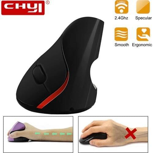 2.4Ghz Wireless Mouse Ergonomic Gaming Vertical Mouse 1200DPI USB Receiver Optical Mice Office Wrist Healthy Mause For Laptop