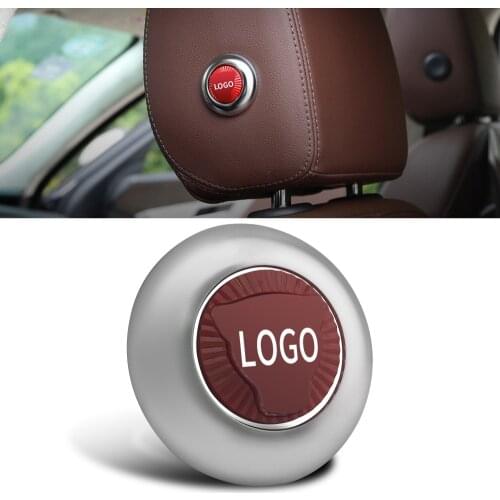 For Jaguar Car Headrest Adjustment Button Sticker Decoration Sticker For Jaguar XE XF XJ F-PACE Car Interior Modified Sticker