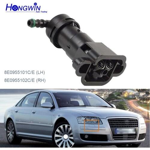 For Audi A4 B6 Avant 2000 2001 2002 2003 2004 2005 Car-styling Headlight Washer Lift Cylinder Spray Nozzle Cover Jet 8E0955101