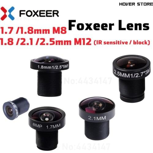Original Foxeer Replacement Camera lens 1.7mm M8 Lens/5MP 1.8/2.1/2.5mm M12 Wide Angle Lens for Arrow/Predator/Falkor Camera
