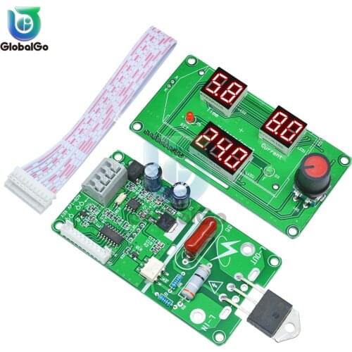 Spot Welding Machine Current Board Welder 40A/100A Transformer Controller Board Timing Control Time Current With Digital Display