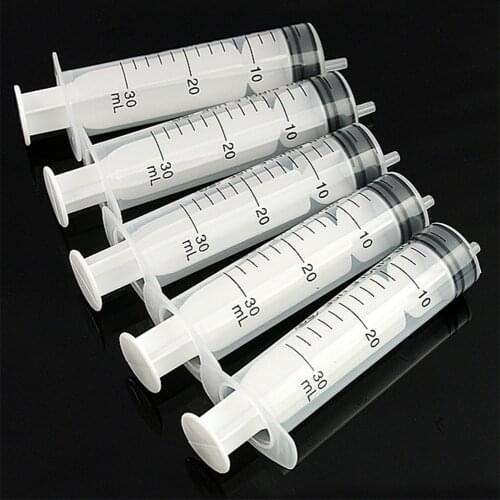 5Pcs Translucent Measuring Syringe 30ml Plastic Syringe Measuring Nutrient Hydroponics For Accurately Measured Pets Nutrient