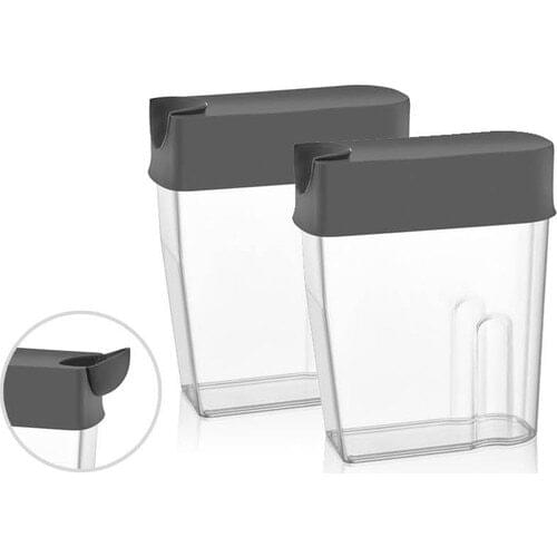 Qlux 2'li Floppy Storage Container Anthracite 1700 Ml(2 Pcs)
