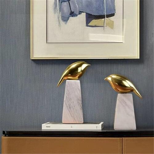Modern Brass Bird Shaped Handle Golden Solid Copper Cabinet Door Knob Bedroom Door Wine Cabinet Drawer Closet Small Pulls