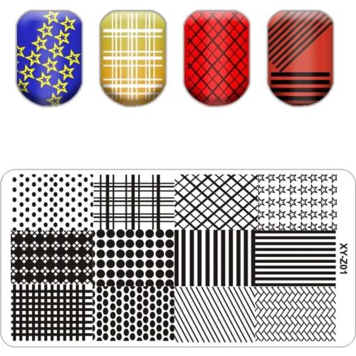 Steel Nail Stamping Plate Flower Leaf Jewelry Image Geometric Polish Stencil Butterfly Nail Art Template