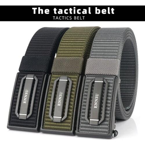 Tactical Belt Leisure Belt Alloy Buckle Male Waistband Quick Release Quick Dry Elastic For Fishing Hunting Multi Function
