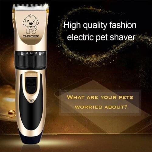 Pet Trimmer For Machine Dog Cat Hair Trimmer Animal Clipper Dogs Cutters 110-240V High Quality Electrical Clipper Shaver Set F