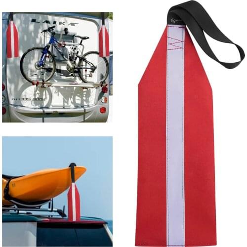 Kayak Safety Flag Travel Flag For SUP Travel Towing Kayak Canoes Marking Red Flag