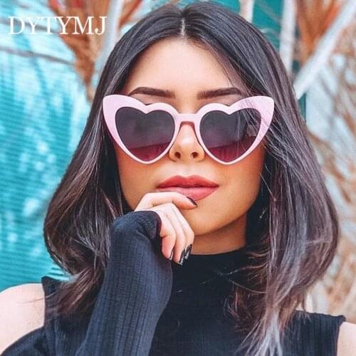 DYTYMJ Elegant Sunglasses Women Vintage Heart Sun Glasses for Women Luxury Brand Designer Eyeglasses Women Lentes De Sol Mujer