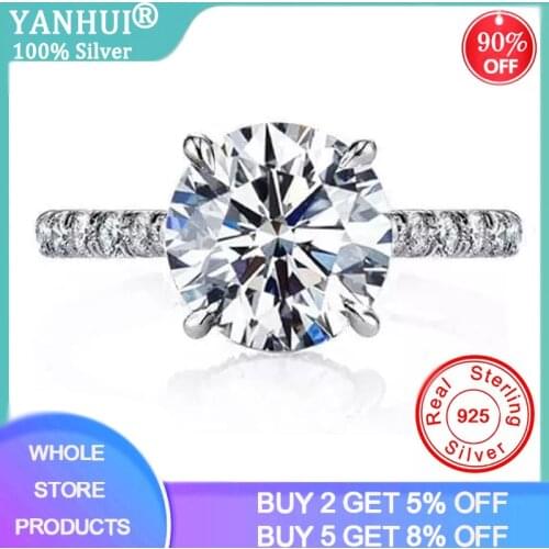 18K Gold Color Lab Diamond Rings for Women Luxury Anillos Wedding Bizuteria Fashion Jewelry Gemstone White Topaz 925 Silver Ring