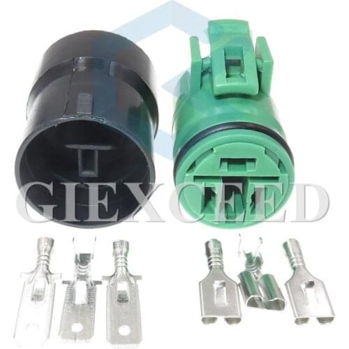 2 Sets 3 Pin 90980-10341 90980-11491 Round Alternator Plug Waterproof Wiring Harness Female Male Socket For Mitsubishi