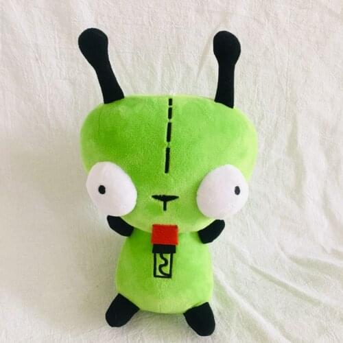 25cm Cartoon 3D Eyes Green Invader ZIM GIR Dog Stuffed Animal Plush Toy