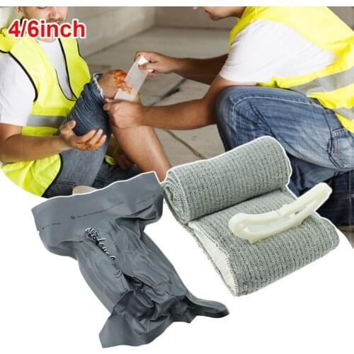 4/6 Inch Israeli Bandage First Aid Trauma Kit Outdoor Emergency Elastic Compression Bleed Stop Bandage Tourniquet Camping Tools