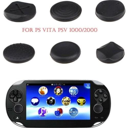 6Pcs Silicone Analog Controller Thumb Stick Thumbstick Cap Protective Cover Case for Sony PlayStation Psvita PS Vita 1000/2000