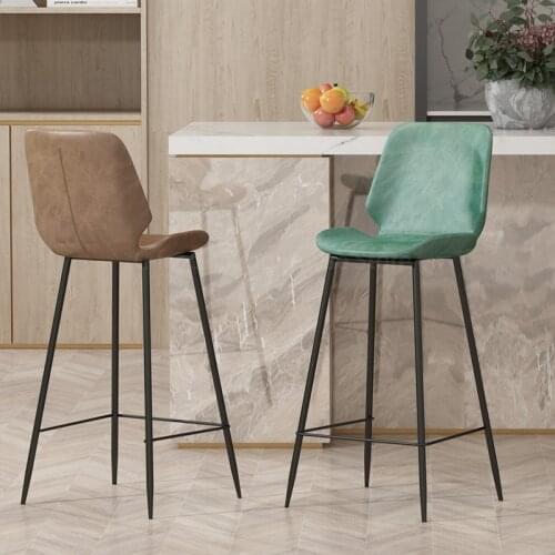 Light Luxury Bar Stools American High Chairs Nordic Barstool Modern Bar Stool Bar Chair High Stool Bar Stools for Kitchen Chairs