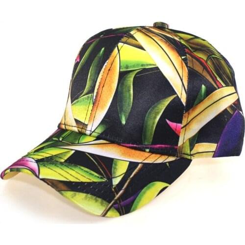 New Leaf Printed Baseball Cap Sun Hats For Men Women Color Baseball Caps Summer Outdoor Sports Shade Visor Hat Casquette