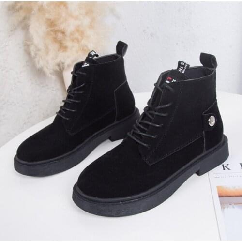 Martin boots female British trend ins cool net red shoes female 2019 tide shoes thin section spring and autumn single boots