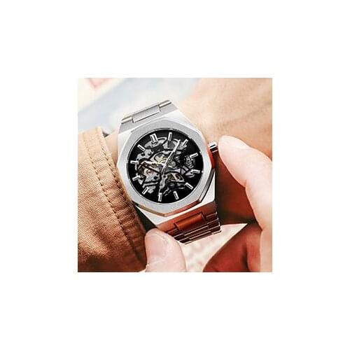 Watches Men Luxury Waterproof Fashion Stainless Steel Strap Automatic Skeleton Automatic Sportsfor 4158 Wristwatch