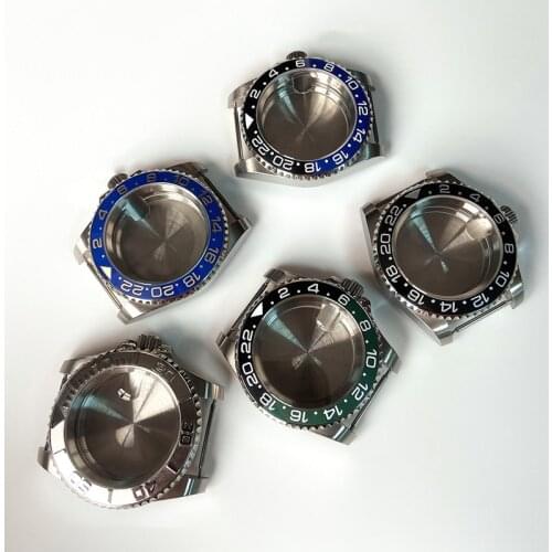 40mm Watch Case with Sapphire Glass for Miyota 8215 8205 8200 For Mingzhu 2813 3804 ETA 2836 2834 Watch Movement Repair Part